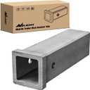 Nilight Hitch Adapter 1-1/4" x 6" Combo Bar Trailer Receiver Tube Weld-on Raw Steel Hitch Bar