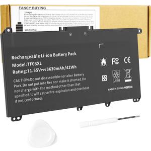 TF03XL 920070-855 920046-421 Battery for HP Pavilion 15-CC 15-CD 15-CK 17-AR 14-BF 14-BF040WM 14-BK000 421 541 855 15-CC1XX 15-CD0XX 15-CC561ST 15-CC184CL 15-CD075NR 14-CD0056TX HSTNN-UB7J