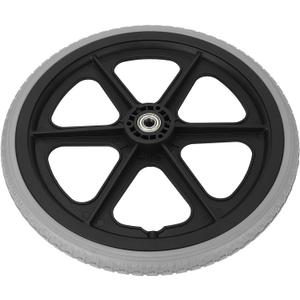 CHICIRIS Wheelchair Wheel, 6001 Bearing,PU 14 Inch Explosion Proof No Inflation Low Noise Design, Textured Non Slip All Road Surfaces, for Wheelchairs Walkers Mobility Aids Replacement