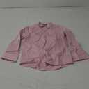 6Y Boys' Stretch Long Sleeve Button Down Toddler Dress Shirt Wrinkle Free Oxford Uniform Shirt with Chest Pocket