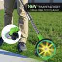 Weed Wacker Cordless Battery Powered, 4-in-1 Weed Trimmer/Lawn Edger with 4 Types Blades, Weed Electric Eater with 4.0Ah Battery*2, 21V Brush Cutter for Lawn Care and Yard Work