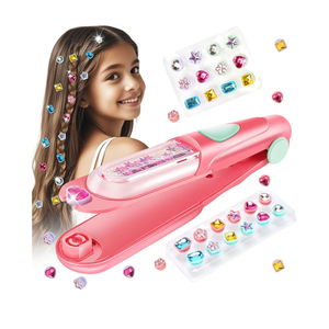 Hair Gem Stamper Kit, Bling Hair Jewels for Girls Toys, Hair Styling Tool with Reusable Shining Diamonds, Birthday Gifts Toys for Girls Ages 3 4 5 6 8-12