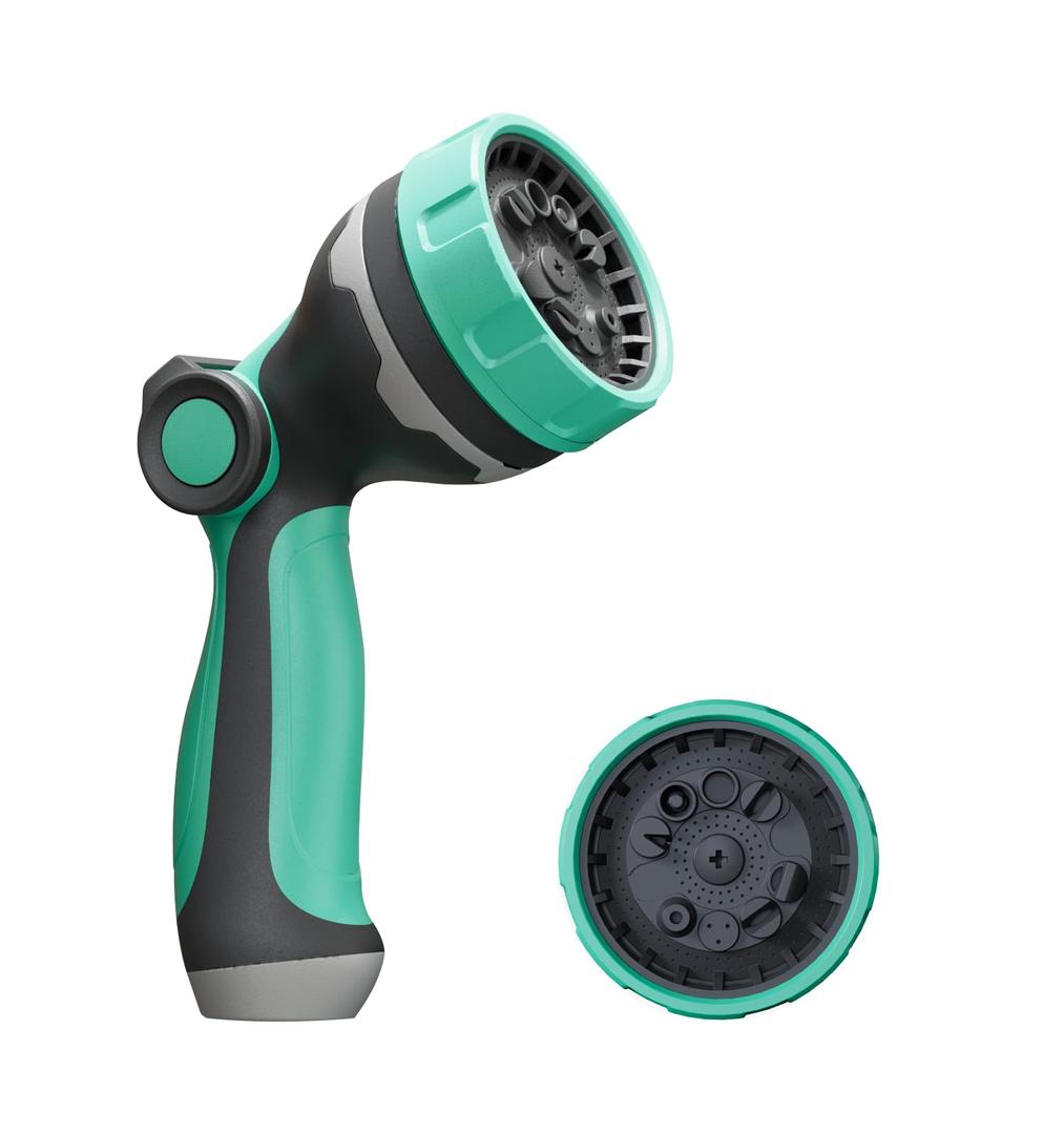 Garden Hose Nozzle, Hose Sprayer Nozzle with 10 Patterns High Pressure Water Hose Nozzle with Thumb Control, ABS Hand Spray Comfortable Grip for Outdoor Watering Plants & Lawns, Washing Cars & Pets