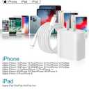 iPhone Charger Fast Charging,[Apple MFi Certified] Apple Chargers iPhone Super Quick 2Pack 6FT Type-C to Lightning Cable USB C Wall Charger Plug Adapter for iPhone 14 13 12 11/14Pro Max/13Pro/SE/XR/XS