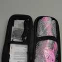 Cardboard Cutter: 4V Rechargeable Rotary Electric Box Cutter, 3000mAh Battery, with LED Light & Safety Lock, 2 Blades, Cordless Electric Scissorsfor Fabric Carpet Carton Plastic Leather Cloth (Pink)