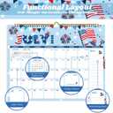 XISIDO 2026-2027 Wall Calendar, Calendar 2026-2027, 18 Month Calendar July 2026 - December 2027, 14.8" X 11.5", Calendar with Twin-Wire Binding, Hanging Hook and Julian Dates (Seasonal Designs)