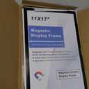 11"x 17" Self Adhesive Magnetic Sign Holder, Double Sided Window Magnetic Display Frame with Clear PVC and Strong Magnetic for Office/Store/Door/Glass/Refrigerator Display Frame(Black, Pack of 5)