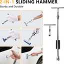 139pcs Dent Puller Kit, Paintless Dent Removal Kit for Dent Repair, Car Dent Repair Kit with Golden Lifter, Bridge Puller, Slide Hammer T-Bar, Car Dent Puller for Car Refrigerator Door Ding Repair