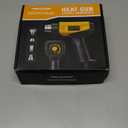 SEEKONE 1800W Heat Gun Compact Design Heavy Duty Hot Air Gun 122-120250- 650Variable Temperature Control for 2 Speed Settings with 4 Nozzels for Crafts, Vinyl Wrap, Shrink Tubing