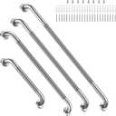 Brushed Nickel Grab Bars 18" 32" 36" 42" Bundle - 1.25" Diameter