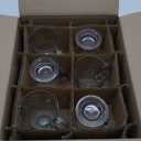 Anchor Hocking Caf Glass Coffee Mugs, 16 oz, Set of 6