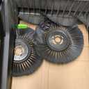 VEVOR Walk-Behind Hand Push Floor Sweeper, 25.6" Sweeping Width Floor Sweeper Manual Non-Electric, 5-Gallon Waste Container, Angle & Height Adjustable Folding Handle for Walkway, Yard, Garage, Patio