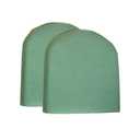 COZPLEN Patio Chair Seat Cushions, Contoured Seat Pads for Indoor/Outdoor Dining Wicker Chair 18 x 18 x 2.5 Inch, Deep Green