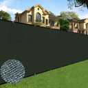 Sunnyglade 5 feet x 50 feet Privacy Screen Fence Heavy Duty Fencing Mesh Shade Net Cover for Wall Garden Yard Backyard (Green, 5 ft X 50 ft)