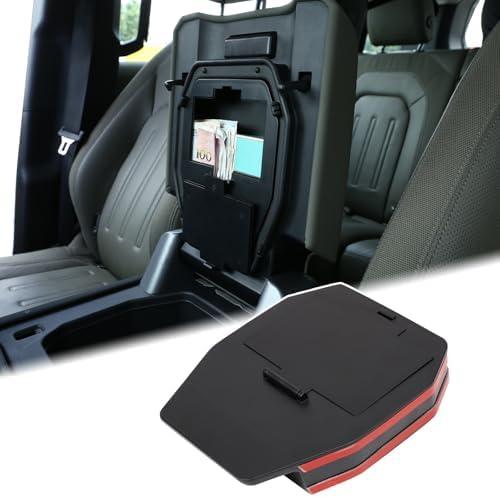 Car Armrest Hidden Storage Box Compatible with Land Rover Defender 2020-2025 Center Console Handrail Privacy Organizer Tray Armrest Storage Box Container Insert Pallet Manager Interior Accessories