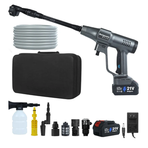 1450PSI Cordless Pressure Washer, 2 4000mAH Battery Operated Power Pressure, Portable High Pressure Washer, Cordless Power Washer Gun with 6-in-1 Nozzle for Car/Floor/Fence/Sidewalk