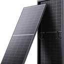 N-Type 16BB 200W Bifacial One Solar Panel, 200 Watt Solar Panel 12V, 25% High Efficiency Monocrystalline PV Module for RV Camper Marine Home Rooftop Power Station Off-Grid Systems (1 Pack 200W)