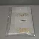 YHOLSDAS Printed Vellum Jackets for 5x7 Invitations,5x7 Transparent Vellum for Wedding Invitation,115GSM Wedding Invitations Wraps Accessories (Gold Flower)