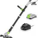 21V Cordless String Trimmer, 12" Weed Eater and Weed Wacker with Auto-Feed, Battery & Charger Included, Lightweight Adjustable Handle for Lawn Edging (AD-ST-001)