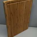 Extra Large XXXL Bamboo Cutting Board 24 x16 Inch, Largest Wooden Butcher Block for Turkey, Meat, Vegetables, BBQ, Over the Sink Chopping Board with Handle and Juice Groove, Thickness 1.25"