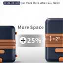 3 Piece Luggage Set, 20/24/28 Inch Expandable Luggage Sets with Spinner Wheels, ABS+PC Hardshell Suitcases, Suitcase Set with Double-Layer Explosion Zipper, TSA Lock & 3 Tags