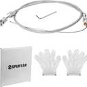 Spurtar 36" Braided Throttle Cable Kit, Compatible with 97-07 Chevrolet/Chevy LS1 Engine 4.8L 5.3L 5.7L 6.0L, 36in Accelerator Throttle Cable Repair Kit Stainless Steel Swap Fuel Line