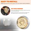 2 Pack DC97-18058C Laundry Appliance Control Knob by Beaquicy - Replace DC97-18058A, DC97-18058B, DC67-00680A, AP6002623, PS11735268, EAP11735268