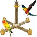 Perch Bird Perch Stand Set, Natural Birds Parrot Perches, Birds Cage Accessories for Parakeets, Pepper Wood Bird Grinding Beak & Claws, Pet Exercise and Entertainment