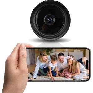 Security Camera Hidden Cameras - 1080P HD Small Camera with Motion Detection and Night Vision,Wireless Security Camera for Pet/Baby/Nanny - Magnetic Installation (B37)