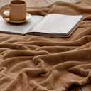 Bedsure GentleSoft Fleece Bed Blankets Full Size Brown - Soft Lightweight Plush Fuzzy Cozy Luxury Blanket Microfiber, 84x90 inches