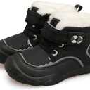 Centipede Demon Toddler Boots Boys Girls Winter Boots Waterproof Fleece Kids Snow Boots Faux Fur Booties Warm Walking Shoes for Indoor Outdoor For 12M