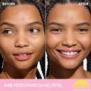 COVERGIRL Clean Fresh Blurring Skin Tint with SPF 30, 440 Medium/Rich Neutral, Liquid Foundation, Soft Matte Finish, Smooths, Brightens, Blurs Pores, Mineral Sunscreen, Vegan Formula