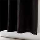 Curtains Shower Black 42x62 Inch Pack of 2