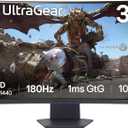 LG 32GS60QC-B Ultragear 32-inch Curved Gaming Monitor QHD (2560x1440) 180Hz 1ms 1000R AMD FreeSync HDR10 HDMIx2 DisplayPort Borderless Design Black Stabilizer DAS Crosshair FPS Counter - Black
