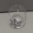 Zhehao 12 Pcs Winter Glass 12oz Snowflake Stemless Glass Cups, Holiday Themed Drinking Glasses, Winter Party Gift for Celebration