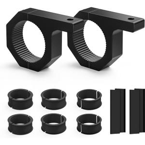 Nilight 2PCS Roll Bar Clamps Mounting Brackets LED Light Mount Clamps Tube Light Mounts Fit on 2.135" 2.25" 2.375" 2.5 Bull Bars Roof Racks Roll Cages for ATV UTV Truck