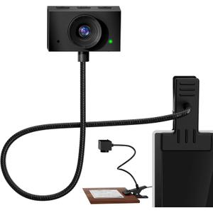 Eye Contact Webcam with Microphone for PC, 1080P Center cam for mac, 95FOV Middle-Screen Center cam, USB computer camera Plug&Play, for desktop computer Facetime Compatible with macOS&Windows (Black)