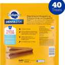 Pedigree Dentastix Large Dog Treats, Original Flavor with Real Chicken, 2.08 lb. Bag (40 Treats Total) (40 Count (Pack of 1))