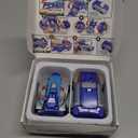 The Ultimate Unicorn car ToyTwo Children's car Robots Collide with Magnetic Transformation to Make The Mysterious Game of Unicorn RobotsBest Gift for Your Child's Birthday (Blue/White)