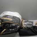 Golf Cart Cover Enclosure 4&6 Passenger, Golf Cart Cover for Yamaha Club Car EZGO, Waterproof 600D Oxford Rain Cover, Transparent Tail Light Panel, Foldable Door,4-Sided Clear Windows (Black)