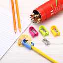 PATIKIL Metal Pencil Sharpeners, 24 Pack Aluminum Alloy Mini Manual Pencil Sharpener with Single Hole for Office Classroom Art Painting, Silver