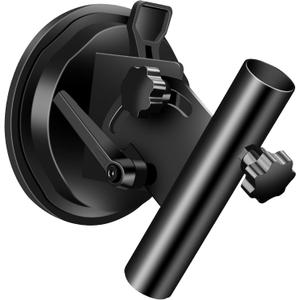 RV Suction Cup Flag Holder, RV Flag Pole Mount with Angle Adjustable, Heavy-Duty Suction Cup for RV, Camper, Trailer (1 Pack)