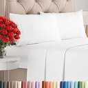King Size 4 Piece Sheet Set  Comfy Breathable & Cooling Bed Sheets Set  Hotel Luxury Bedding for Women, Men, Kids, Teens, Boys & Girls  Deep Pockets, Soft and Wrinkle Free  OekoTex  French Grey