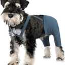 Dog Hind Leg Recovery Sleeve for ACL TPLO After Surgery, Cotton Dog Recovery Pants Prevent Wounds Licking (Navy Blue,X-Large) (XL(Reference Weight 13-22 lbs))
