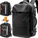 IKYWT Vacuum Seal Backpack Travel with Ultra-Power Pump, 80L Expandable Travel Backpack with Vacuum System w/TSA Lock
