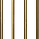Brushed Brass M10 Threaded Extension Rod for Pendant Light, Island Lighting, Chandeliers,Lighting Fixture downrods & Stems,12 Inches 11.4mm OD (0.449) x 300mm L (11.81)