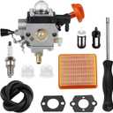 4180-120-0615 Carburetor w Carb Adjustment Tool Air Filter Kit for Stihl FS91 FC91 FS111 FC111 KM91R KM111R HT102 FC96 Trimmer Brushcutter