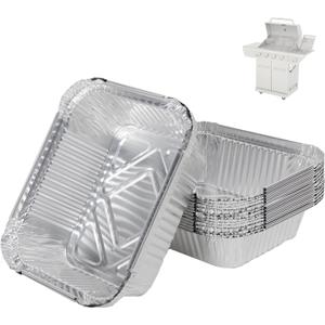 BQMAX Grease Drip Pan Liners Replacement for Nexgrill 720-0830X 720-0830H 720-0925P 720-0896 720-0888S, 20 Pack Aluminum Grill Drip Pans for Nexgrill Grease Tray Replacement 720-0830X