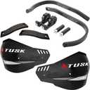 Tusk DFlex Pro Handguards  Black Aluminum Bar/Black Shields  Universal Aluminum Fit for 7/8 Handlebars  Dirt Bike MX Motocross ADV Adventure Motorcycle
