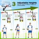 Multi-functional Automatic Volleyball Training Equipment Aid, Volleyball Spike Serve Trainer for Volleyball Hitting Trainer, Height Adjustable Volleyball Rebounder Practice Setter Training Equipment